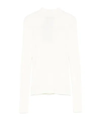TWINSET RIBBED MOCK-NECK TOP