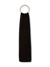 Twinset Ribbed Scarf In Black