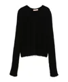 Twinset Ribbed Sweater In Black