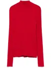 Twinset Ribbed Sweater In Red