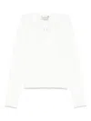 Twinset Ribbed T-shirt In White