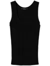Twinset Ribbed Tank Top In Black