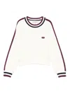 Twinset Ribbed-trim Sweater In White