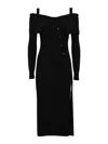 Twinset Twin-set Black Dress With Front Button Fastening In Black