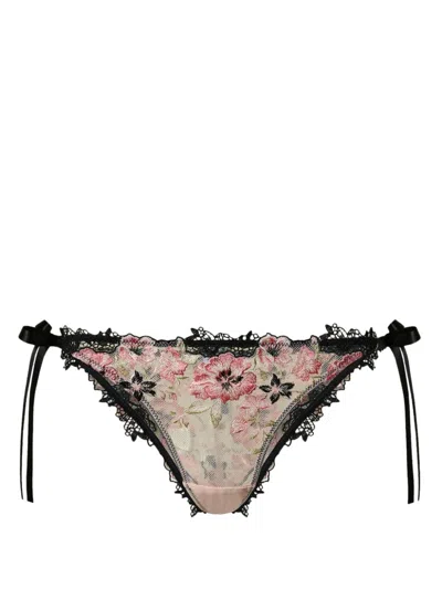 Twinset Ribbon Brazilian Briefs In Neutrals