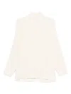Twinset Roll-neck Ribbed-knit Jumper In White