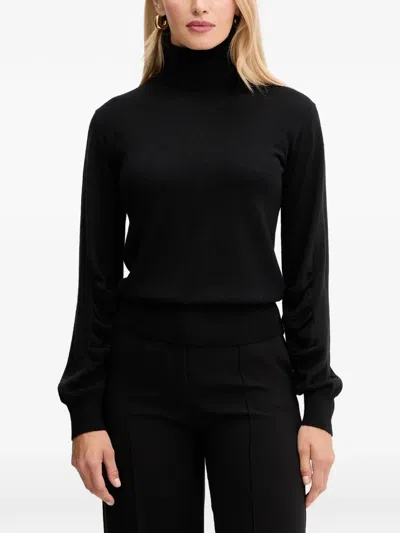 Twinset Roll-neck Sweater In Black