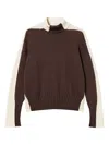 Twinset Relaxed Fit Color-block Sweater In Black