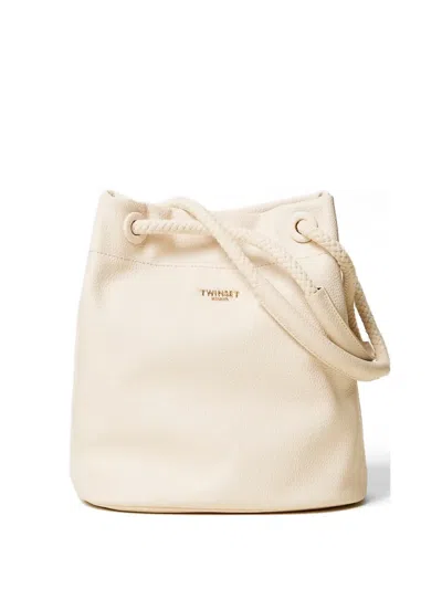 Twinset Rope-handle Bucket Bag In Neutral