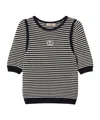Twinset Round-collar Short-sleeve Sweater In Black