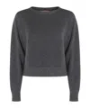 Twinset Twin-set Soft Wool Blend Sweater In Gray