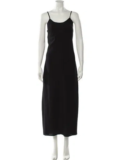 Pre-owned Twinset Ruffle Embellishment Nightgown In Black