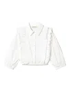 Twinset Ruffle-trim Shirt In White