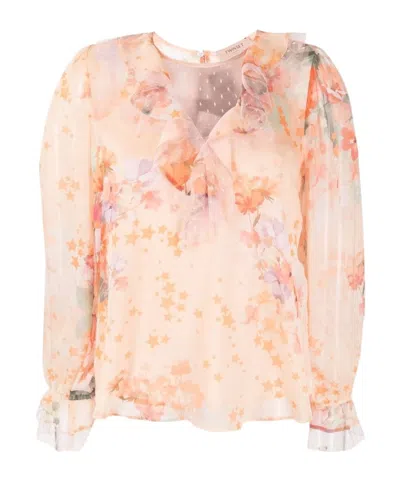 TWINSET TWINSET FLORAL-PRINTED PANELLED BLOUSE