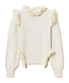 Twinset Ruffled-trim Jumper In White