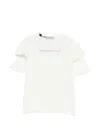 Twinset Ruffled T-shirt In White