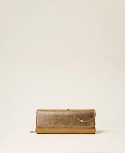 Twinset Sac À Bandoulière En Cuir Lamé