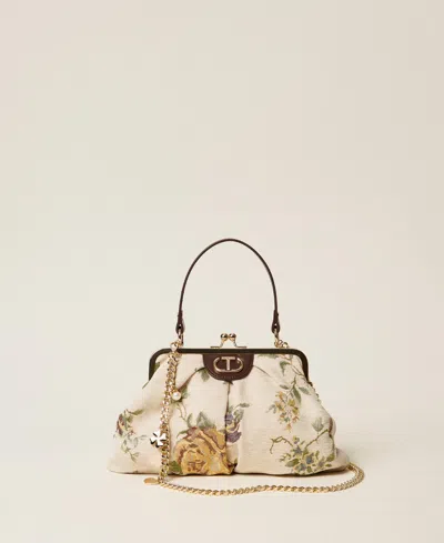 Twinset Sac À Bandoulière Jacquard À Fleurs