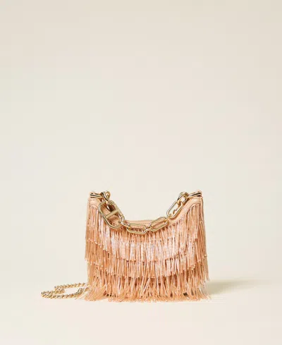 Twinset Sac « Croissant » Avec Franges De Perles