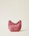 Twinset Sac « Croissant » En Satin Avec Strass