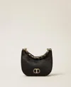 Twinset Sac « Croissant » En Satin Avec Strass
