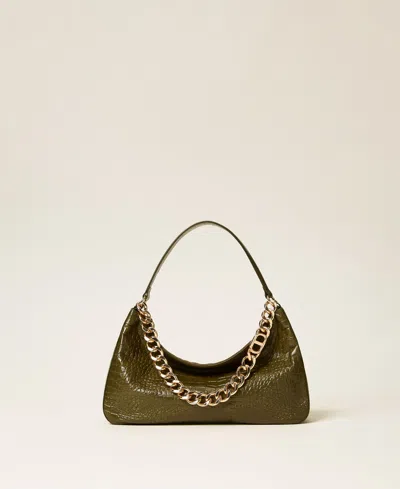 Twinset Sac « Liliane » En Cuir Imprimé Croco