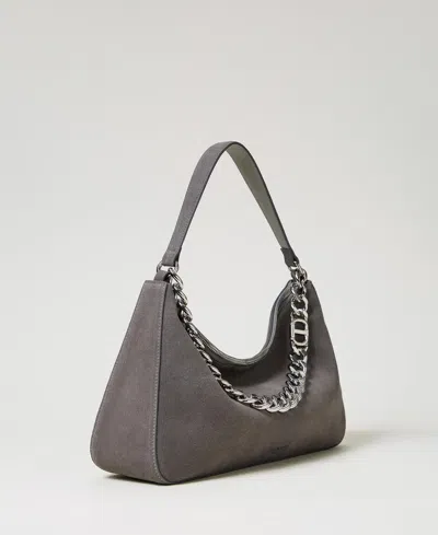 Twinset Sac « Liliane » Moyen En Cuir Velours
