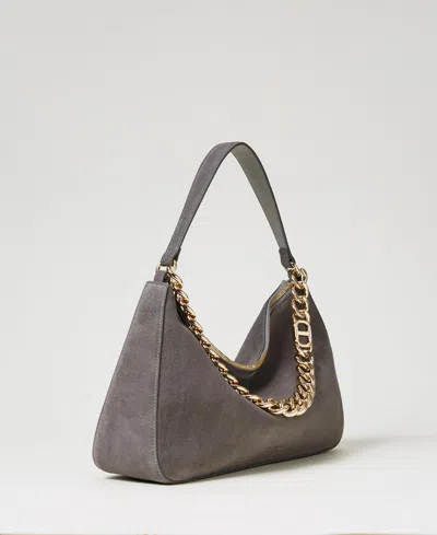 Twinset Sac « Liliane » Moyen En Cuir Velours