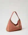 Twinset Sac « Liliane » Moyen En Cuir Velours
