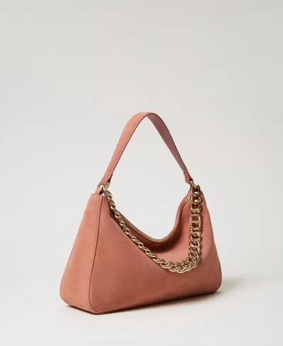 Twinset Sac « Liliane » Moyen En Cuir Velours