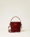 Twinset Sac Seau En Cuir Imprimé Croco