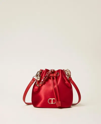 Twinset Sac Seau En Satin Avec Strass