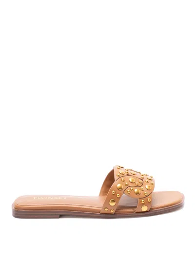 Twinset Sandalias - Marrón