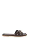 Twinset Sandals In Brown