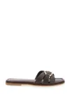 Twinset Sandals In Brown
