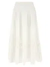 Shop Twinset Sangallo Skirt In White