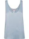 Twinset Satin Blouse In Blue