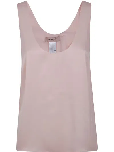 Twinset Satin Blouse In Pink