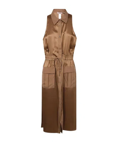 TWINSET TWINSET LONG ENVER SATIN DRESS