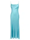Twinset Twin Set Satin Dress In Blue