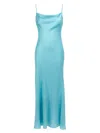 Twinset Twin Set Satin Dress In Light Blue