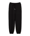 Twinset Satin Plush Fabric Jogging Pants In Black
