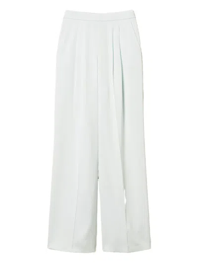 Twinset Satin Trousers In White