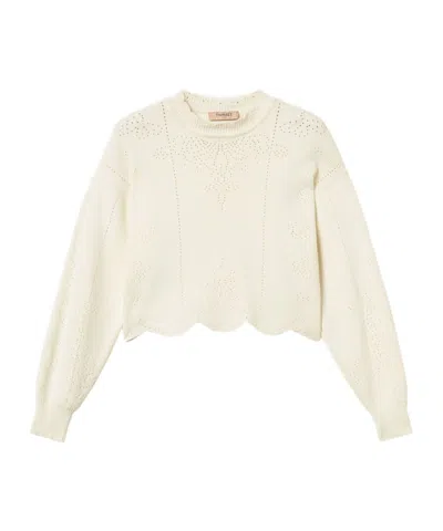 TWINSET SCALLOP-HEM CROPPED JUMPER