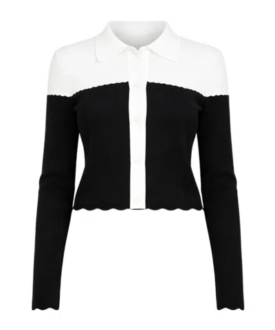Twinset Scalloped Cardigans In Multi