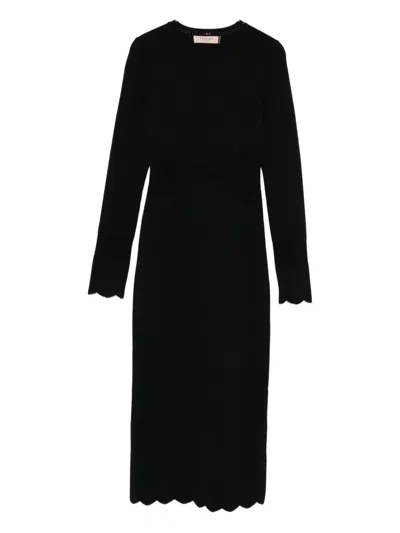 TWINSET TWINSET SCALLOPED HEM DRESS