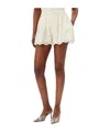 Twinset Scalloped Hem English Embroidered Shorts