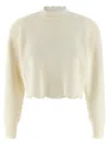 Twinset Scalloped Hem Sweater In Gray