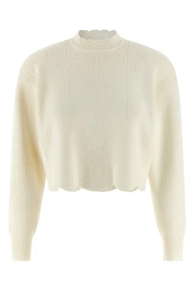 TWINSET SCALLOPED HEM SWEATER