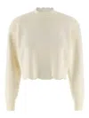Twinset Twin Set Scalloped Hem Sweater In White